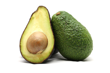 Avocado on white background © comzeal