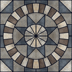 Geometric circle tile  pattern