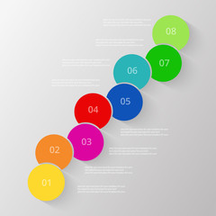 Vector business template for presentation.