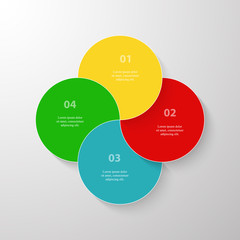 Vector business template for presentation.