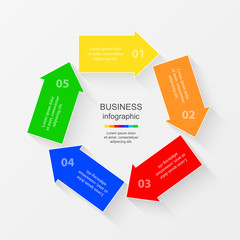 Vector business template for presentation.