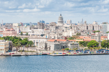 Obraz premium View of the cityscape in Havana, Cuba