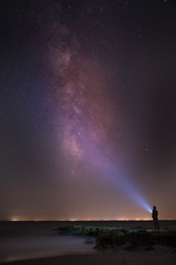 Milky way by the sea