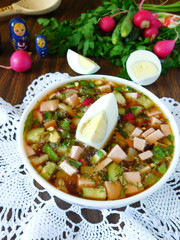 Окрошка с квасом