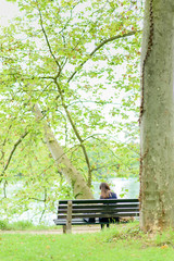 Woman on the bench