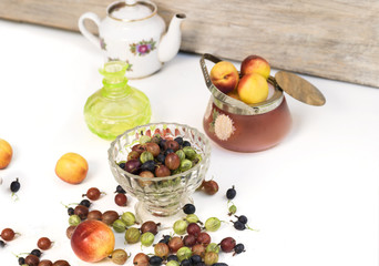 Fruits And Berries On Table