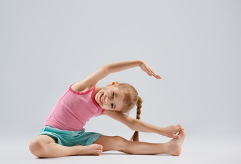 girl enjoying yoga