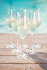 champagne glasses