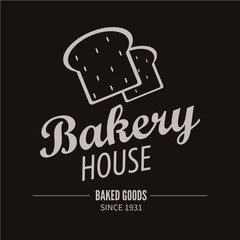 Bakery logotype. Bakery or bred shop vintage design element.