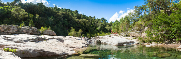 Cavu natural pool near Tagliu Rossu and Sainte Lucie in Corsica © Samuel B.