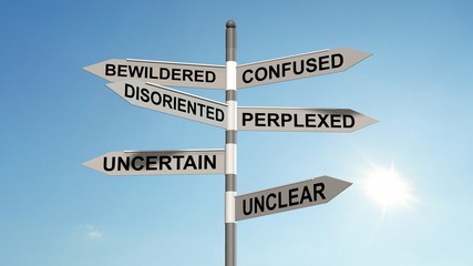 Confusion signpost 
