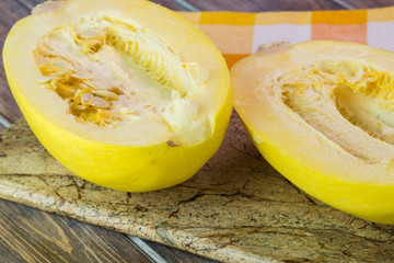 Raw spaghetti squash.
