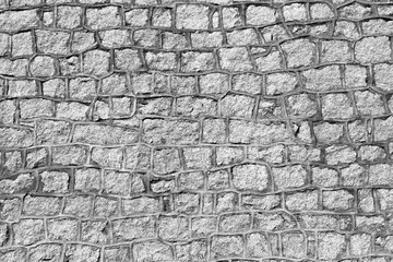 Background wall made of stone blocks