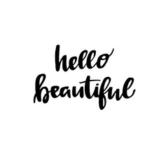 Fototapeta premium Hand drawn vector illustration. Hand lettering vintage quote - H