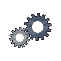 Gear cog circle machine part icon. Isolated and flat illustration. Vector graphic
