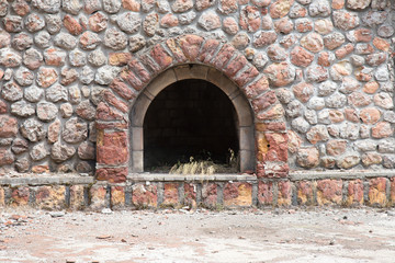 Old brick wall as background