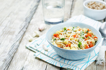 cauliflower carrot barley porridge