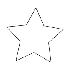 flat design cartoon star icon vector illustration