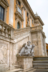 Fototapeta na wymiar Rome's forum site. Italy
