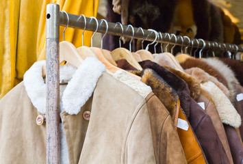 Pelzjacke vom Flohmarkt