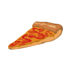 Pizza food menu fast dinner icon. Isolated and flat illustration. Vector graphic