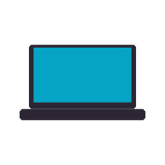 Laptop technology gadget icon. Isolated and flat illustration. Vector graphic