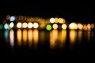 City at night - blur photo,Bokeh background