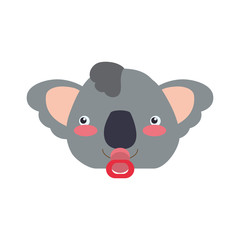 Koala cute animal little icon. Isolated and flat illustration. Vector graphic