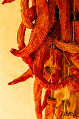 Autumn dried peppers