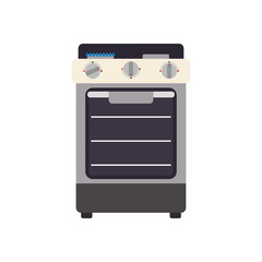 Stove supply house electric appliance icon. Isolated and flat illustration. Vector graphic