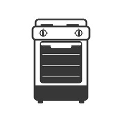 Stove supply house electric appliance icon. Isolated and flat illustration. Vector graphic