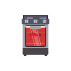 Stove supply house electric appliance icon. Isolated and flat illustration. Vector graphic