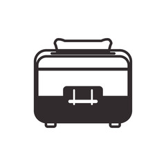 Toaster supply house electric appliance icon. Isolated and flat illustration. Vector graphic