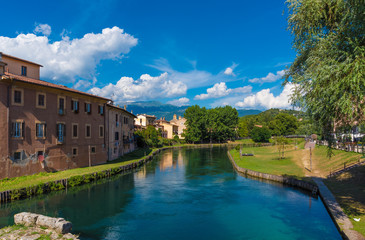 Fototapeta na wymiar Rieti (Italy) - The Sabina's city, in Lazio region, under Mount Terminillo and crossed by the river Velino.