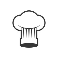 Chefs hat kitchen restaurant icon. Isolated and flat illustration. Vector graphic