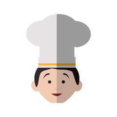 Chefs hat chef man male avatar person icon. Isolated and flat illustration. Vector graphic