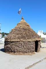 Hutte traditionnelle polynésienne
