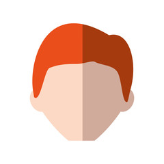 Man male avatar head person icon. Isolated and flat illustration. Vector graphic