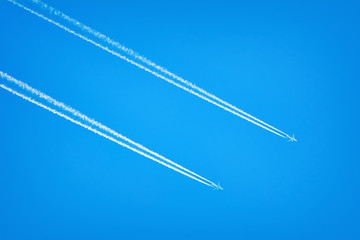 Two Airplanes in the Sky