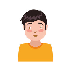 Boy male avatar person people icon. Isolated and flat illustration. Vector graphic