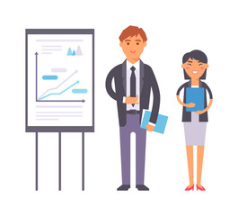 Business meeting vector illustration.