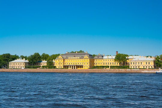 Menshikov Palace, the view from English Embankment. Staint Petersburg