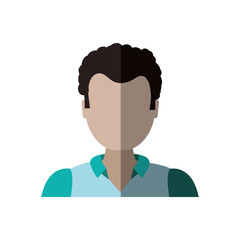 Man male avatar person people icon. Isolated and flat illustration. Vector graphic