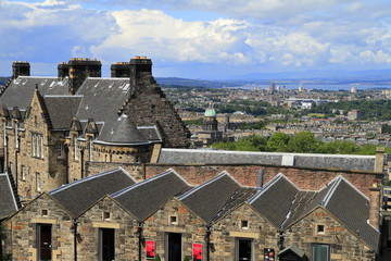 Fototapeta na wymiar Edinburgh castle in Scotland