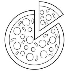 Sliced Pizza Doodle