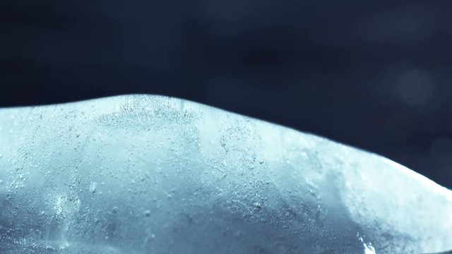 Thawing ice macro timelapse 4k (4096x2304)
