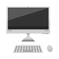 Fototapeta premium Desktop computer vector