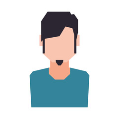 Man male avatar person people icon. Isolated and flat illustration. Vector graphic