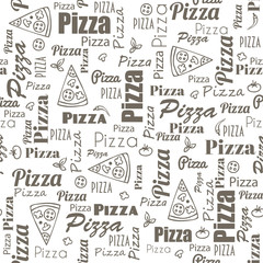 pizza seamless pattern