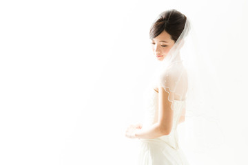 a woman wearing wedding dress